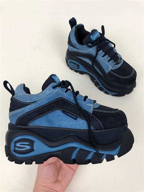 skechers in the 90s|vintage 90s platform skechers boots.